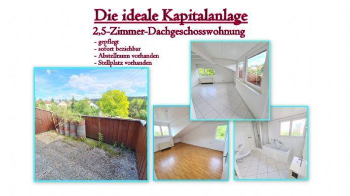 Kapitalanleger aufgepasst !!!*Helle 2,5-Zimmer-Dachgeschosswohnung mit Weitblick* Kreisfreie Stadt Darmstadt