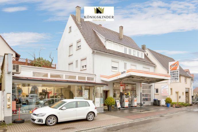 Stark frequentierte Tankstelle und 2 großzügige Wohnungen in Wohn- und Geschäftshaus in Horb Horb am Neckar