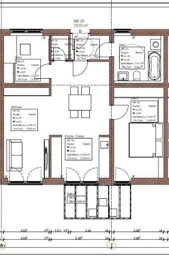 3-Zimmer-Wohnung mit Südbalkon Moderne, stilvolle Neubauwohnungen in KfW55-Bauweise Kelheim
