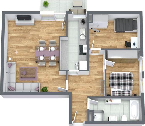 Neubau Penthouse Wohnung / Balkon / Tiefgarage / Fußbodenheizung / Solaranlage / zentral /W9 Stuttgart-Mitte