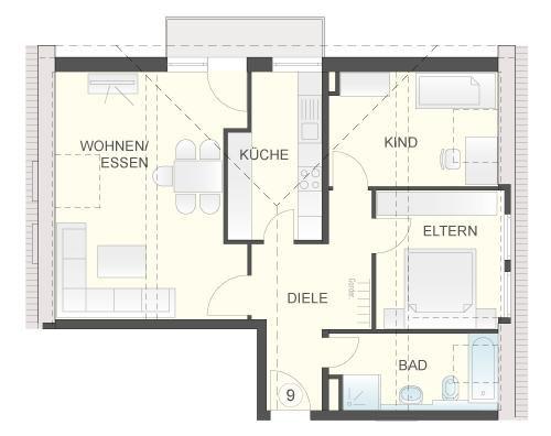 Neubau Penthouse Wohnung / Balkon / Tiefgarage / Fußbodenheizung / Solaranlage / zentral /W9 Stuttgart-Mitte