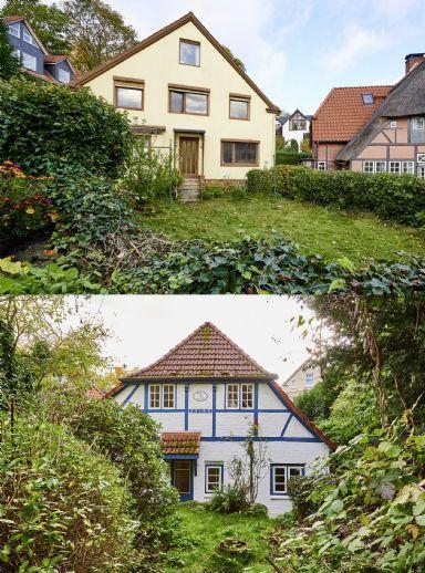 Seltene Gelegenheit am Elbhang! 2 Häuser aneinander, auf 2 Grundstücken u. nur ca. 100m zur Elbe Hamburg