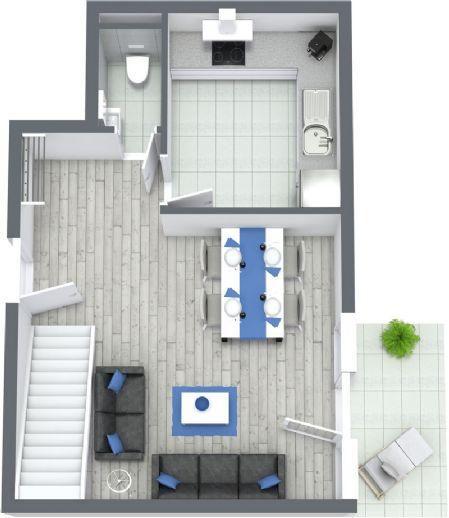 Neubau Penthouse Maisonette Wohnung / Balkon / Tiefgarage / Fußbodenheizung / Solaranlage / zentral / W10 Stuttgart-Mitte