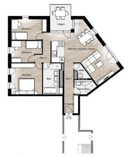 Ihr neues Quartier. Komfortabel Wohnen auf 110 m² mit Loggia im beliebten Stadtteil Maxfeld Hafen Nürnberg