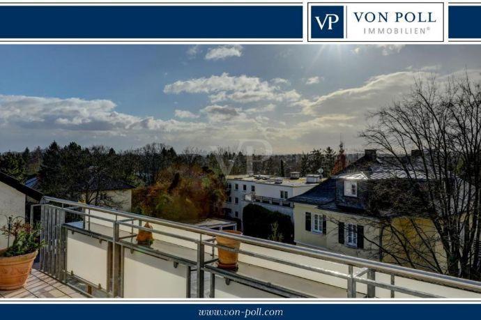 VON POLL - BAD HOMBURG: Dachwohnung mit traumhaften Blick auf die Ellerhöhe Bad Homburg