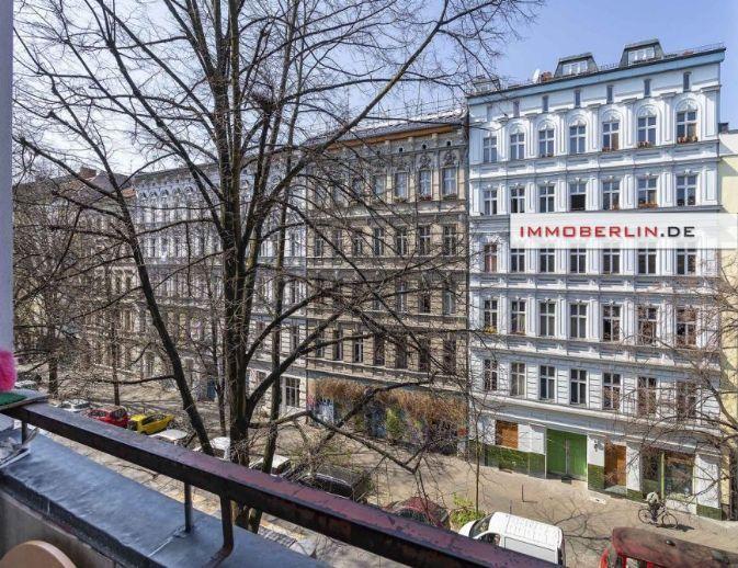 IMMOBERLIN.DE - Große stilvolle Wohnung mit Westloggia & Lift beim Görlitzer Park Berlin