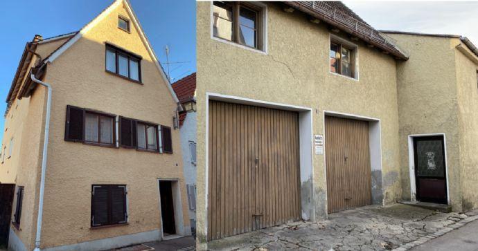 Ein renovierungsbedürftiges Stadthaus, 2 Garagen mit Lager bzw. ein Grundstück zur Bebauung in Bestlage Memmingen Steinau an der Straße