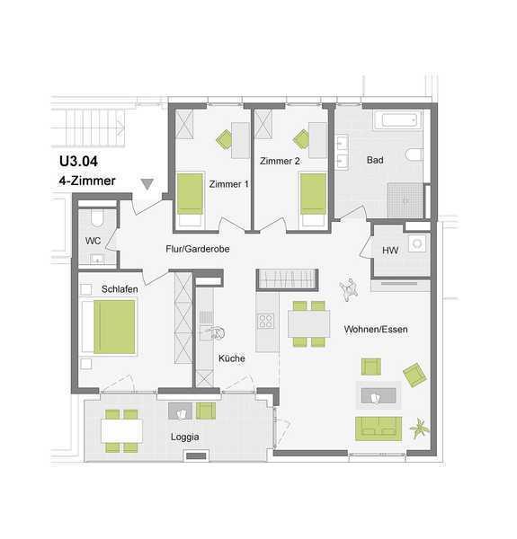 HERMELINWEG :: 4-Zimmerwohnung mit 112 m² Wetteraukreis