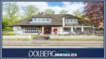 Haus mit verpachtetem Restaurant und bis zu drei Wohnungen in TOP-Lage von Hamburg-Bergstedt!