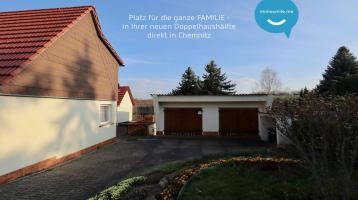 Jetzt kaufen • Doppelhaushälfte • Chemnitz • 5 Zimmer • Doppelgarage • Terrasse • großem Grundstück
