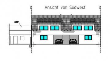 Zwei große Neubau-Doppelhaushälften exklusive Bauweise in Neudorf, zweiter Reihe, ruhige Lage und großzügigem Gartenanteil zu verkaufen (Preis je DHH)