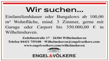 Einfamilienhaus oder Bungalow in Wilhelmshaven gesucht!
