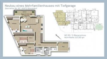 Stadtwald-Appartement in Düsseldorf 103 qm 4 Zimmer