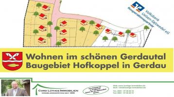 Familienfreundliche Baugrundstücke in Gerdau - ruhige Lage in dem kleinem Baugebiet "Hofkoppel"