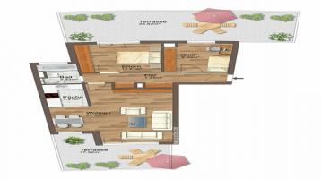 # Traumhafte 3-Zimmer Wohnung inkl. EBk, 2 TG + 2 Terrassen
