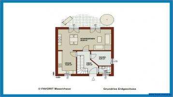 Das FAVORIT-Haus NOBLESSE 113 - Hausbau platzoptimiert - Massivhaus Neubau