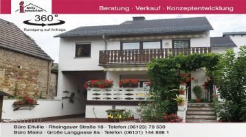 3-ZKB, Balkon im 1.OG + Hobbyraum mit Bad und Küche im UG in ruhiger Ortslage von Kiedrich