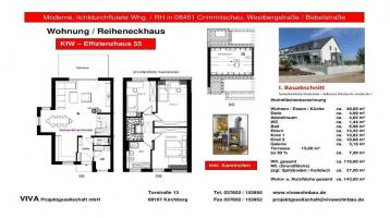 NEU!! Bis zu 18.000 € Tilgungszuschuss für KfW Effizienzhaus 55 - NEUBAU moderne lichtdurchflutete 5-Raum-Wohnung in einer Reihenhausanlage zum Kauf - Besichtigung Musterwohnung in Kirchberg nach...
