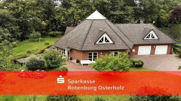 Einzigartige Gelegenheit für Sie! Traumhaftes Anwesen mit Teichanlage in begehrter Lage von Rotenburg