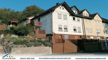 Witzenhausen Stadt: Viel Platz in Doppelhaushälfte auf steilem Grundstück mit Hammeraussicht!!