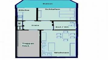 92 m2 Wohnung 1-2 Pers., MG-RY, DohrerStr., 2 Zi,KDB,G-WC, Balkon