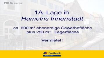 450 m² ebenerdig in der Altstadt / Fußgängerbereich von Hameln / 320 m² Lager/Büro