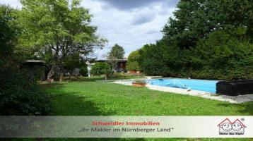 Wohnen auf einer Ebene! Bungalow auf großem Erbpacht-Gartengrundstück in toller Lage von Oberasbach