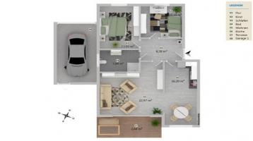 ++ NEUBAU ++ Eigentumswohnung mit 82 m², EG, 3,5 Zimmern in Wäschenbeuren mit Terrasse + Garten