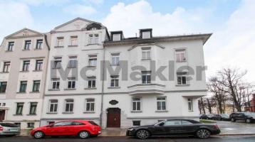 Attraktive Kapitalanlage in Chemnitz: Sehr gepflegte 2-Zimmer-Dachgeschosswohnung mit Südbalkon