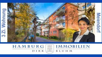 Großzügig geschnittene 2-3 Zimmer-Wohnung mit Balkon und EBK im grünen 22145 Hamburg-Meiendorf