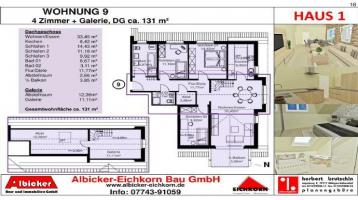 Neubau 9 Fam. Haus (4 Zimmerwohnung) DG mit Lift