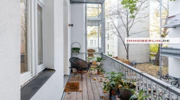 IMMOBERLIN.DE - Charmante sanierte Altbauwohnung mit ruhigem Balkon in sehr beliebter Lage