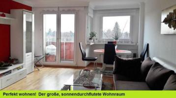 bezugsfrei ! Fantastisch sonnige Wohnung mit Süd-Balkon, Weitblick, PKW-Stellplatz sowie Dusch- und Wannenbad