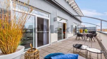 Exklusiv und unabhängig: Neuwertiges Luxus-Penthouse mit großer Dachterrasse in Ludwigshafen-Melm