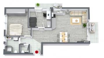 Neubau 3-Zim.-Wohnung / Balkon / Tiefgarage / Fußbodenheizung / Solaranlage / zentral / W8