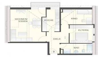 Neubau Penthouse Wohnung / Balkon / Tiefgarage / Fußbodenheizung / Solaranlage / zentral /W9