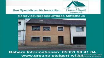 *** Renovierungsbedürftiges Mittelhaus in Schöppenstedt