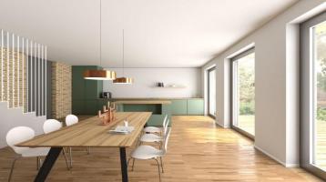 Neue Ortsmitte: Modern ausgestattete 4-Zimmerwohnung mit sonniger Terrasse und Gartenanteil ...!