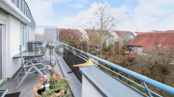 Maisonette-Traum in beliebter Wohnlage: Gemütliche 3-Zi.-Whg. mit 2 Balkonen und Tiefgarage