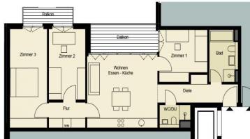 Familienfreundliche Neubauwohnung in ruhiger u. zentraler Lage zum Erstbezug , Lift, Balkon, Sauna / Tiefgarage mgl.