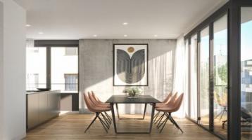 Offen gestaltete 2-Zimmer-Wohnung mit Smart-Home-System und Süd-Balkon
