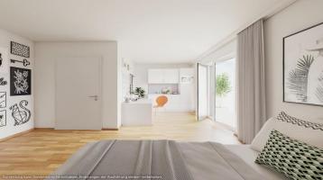 Kompaktes 1-Zimmer-Apartment mit praktischer Raumaufteilung und Balkon in gut angebundener Lage