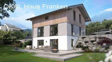 Designhaus am Berg mit Talblick mit Wohnkeller in Pommelsbrunn